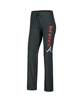 Women's Concepts Sport Charcoal, Navy Atlanta Braves Meter Muscle Tank and Pants Sleep Set