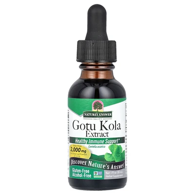 Nature's Answer Gotu Kola Extract Alcohol-Free 2 000 mg - 1 fl oz (30 ml)