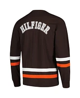 Men's Tommy Hilfiger Brown, Orange Cleveland Browns Nolan Long Sleeve T-shirt