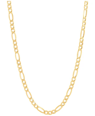 Lightweight Polished Figaro Link 22" Chain Necklace (3.9mm) in 10k Gold