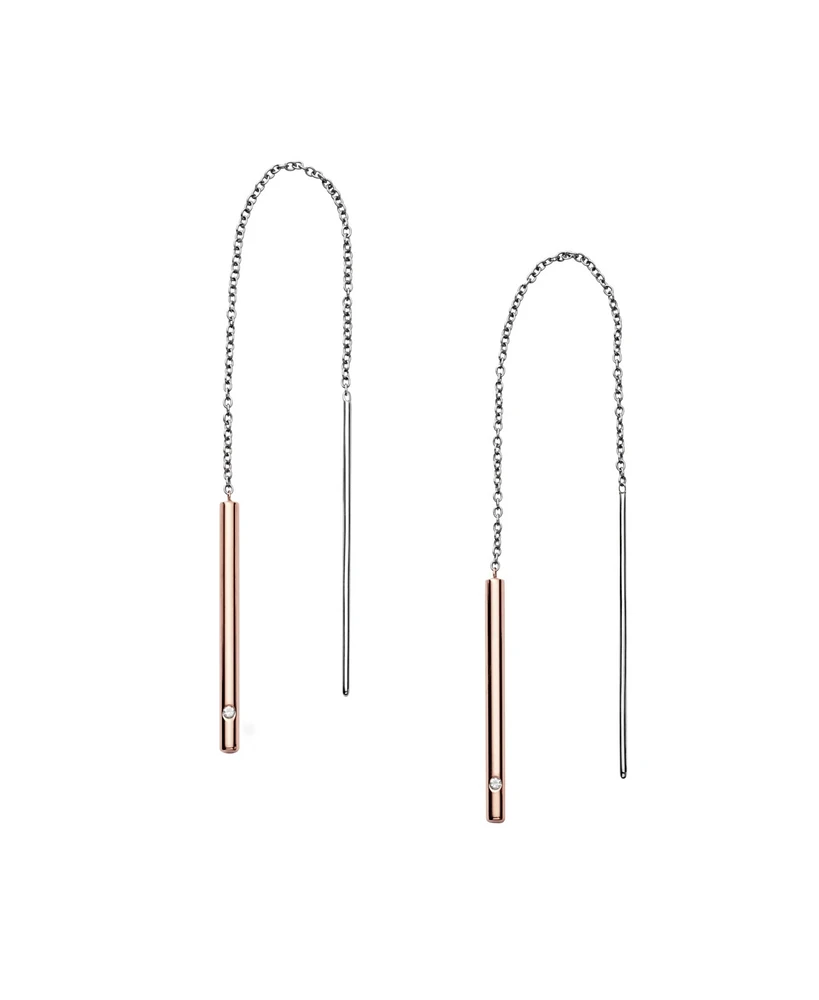 Skagen Women's Kariana Two-Tone Threader Earrings