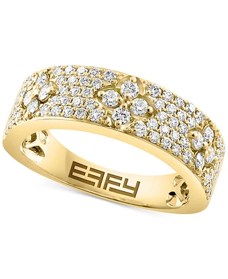 Effy Diamond Floral Band (3/4 ct. t.w.) in 14k Gold
