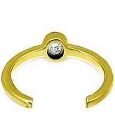 Giani Bernini Cubic Zirconia Oval Bezel Toe Ring, Created for Macy's
