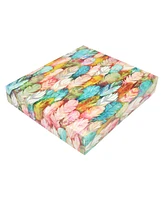 Decorative Microfiber Makeup Remover Cloths (Pack of 5, Design Options), Soft Coral Fleece Reusable Towels with a Travel Bag, Facial Wash Cloth