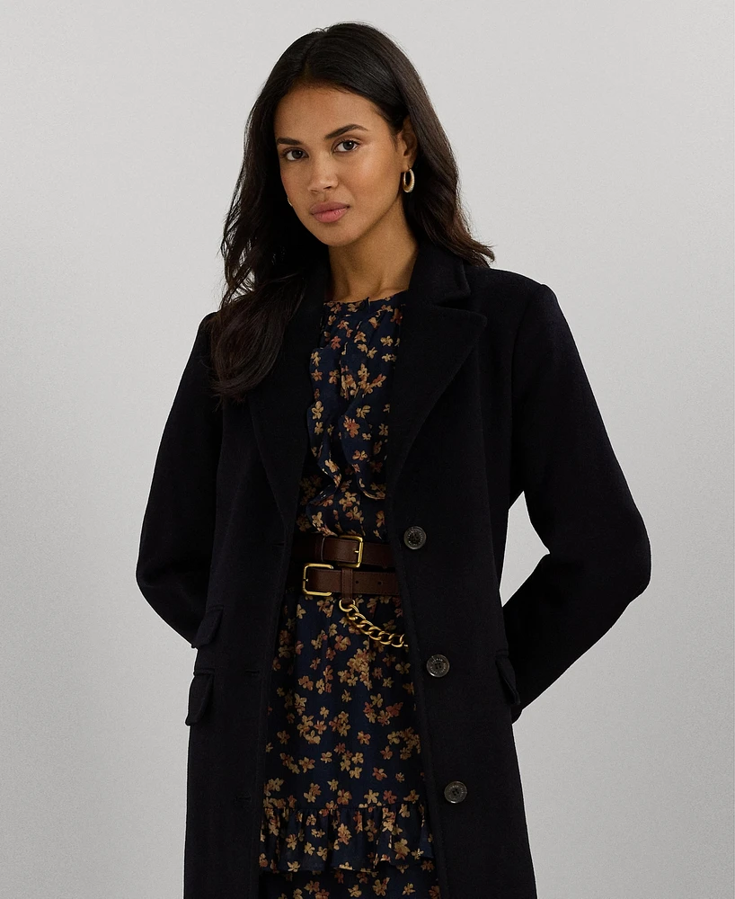 Lauren Ralph Lauren Women's Long Notched-Collar Coat
