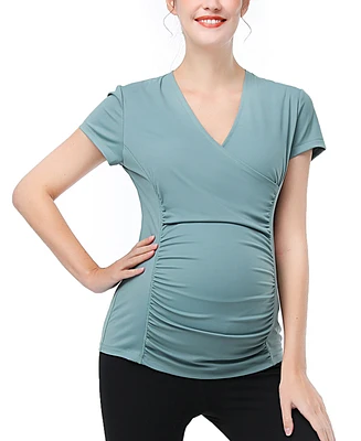 kimi + kai Maternity V-Neck Nursing Active Tee