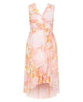 City Chic Plus Aliya Print Maxi Dress