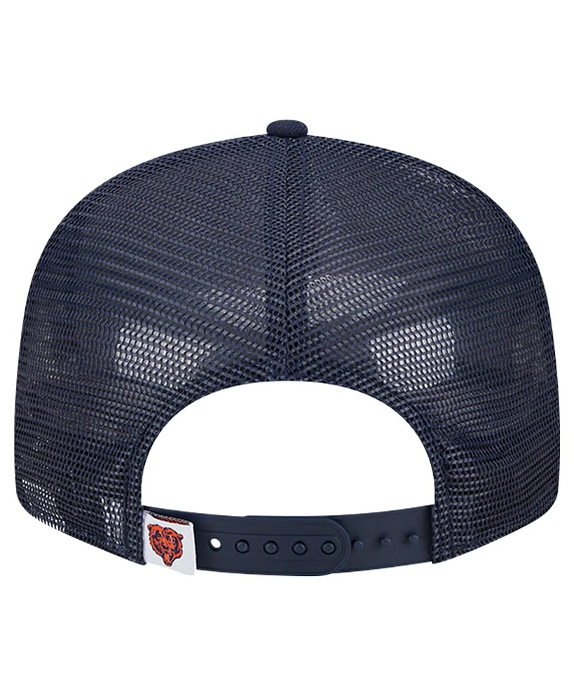 New Era Men's Navy Chicago Bears Main Trucker 9Fifty Snapback Hat