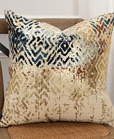 Rizzy Home Geometric Polyester Filled Decorative Pillow, 20" x 20"