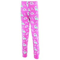Hudson Baby Big Girls Cotton Pajama Set, Red Truck Bows