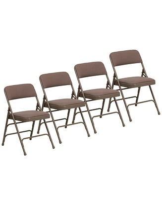 4 Pack Home & Office Portable Party Events Padded Metal Folding Chair