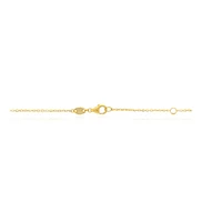 The Lovery Small Mother of Pearl Clover Necklace 14K Gold