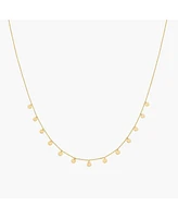 Bearfruit Jewelry Sterling Silver 18k Gold Plated Katy Small Charms Necklace
