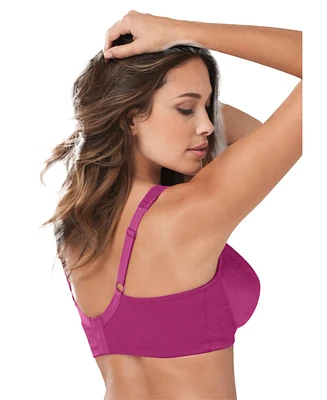 Comfort Choice Women's Full Coverage Wireless Side Smoothing Bra
