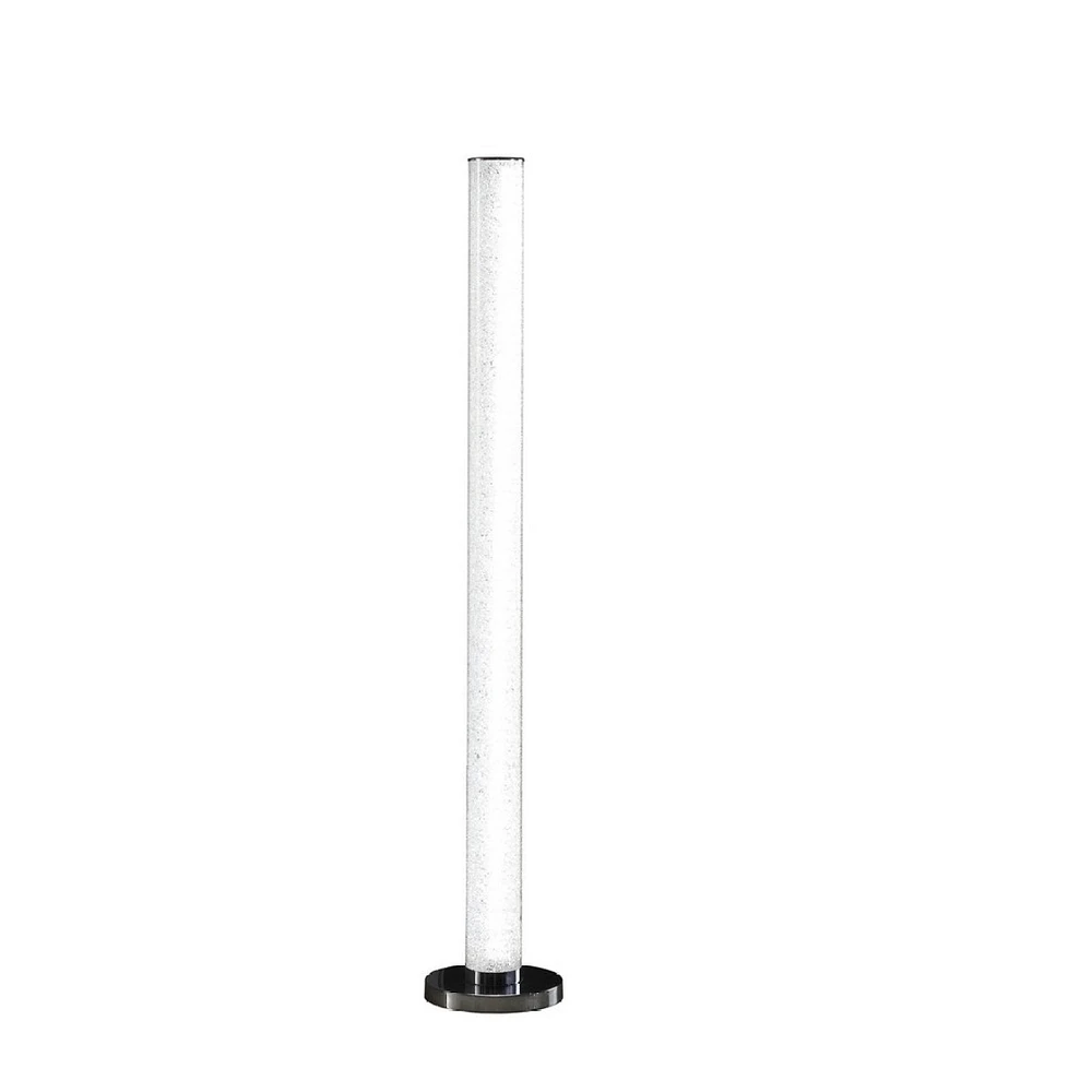 49" Led Illuminari White Crystal Sand Rocks Column Floor Lamp
