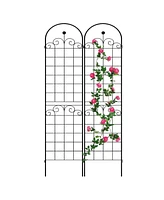 Rustproof Rose Trellis for Climbing Plants 86.7"x19.7"