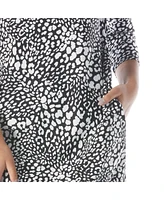Beach House Style Stella Boat Neck Tunic Dress