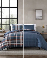 Eddie Bauer Shasta Lake Microsuede 2 Piece Duvet Cover Set, Twin