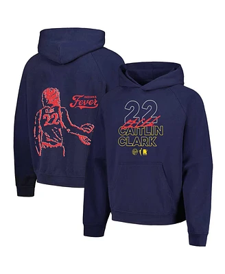 Round21 Men's and Women's Caitlin Clark Navy Indiana Fever Bound Pullover Hoodie