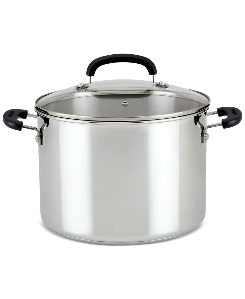Farberware Brilliance Stainless Steel 8-Qt. Stockpot with Lid