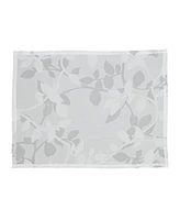 Saro Lifestyle Sheer Elegance Burnout Voile Vine Design Placemat Set of 4, 13"x19"