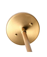 Robert Stevenson Lighting Jonah - Metal and Glass Ceiling Light Brushed Gold