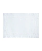 Saro Lifestyle Traditional Hemstitch Placemat Set of 12, 14"x20"
