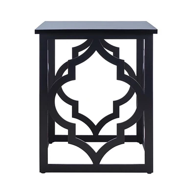 Milo Trellis Gold Leaf End Table