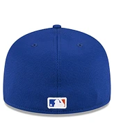 New Era Men's White York Mets 2024 Batting Practice 59FIFTY Fitted Hat