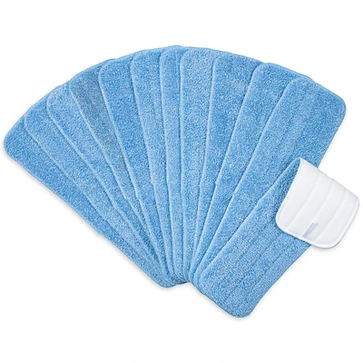 Arkwright Home Economy Microfiber Flat Wet Mop Pad Refills (12 Pack) - 18", Color Options