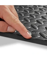 Philosophy Gym Pack of 12 Exercise Flooring Mats - 12 x 12 Inch Foam Rubber Interlocking Puzzle Floor Tiles