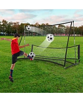 2-in-1 Portable Soccer Trainer with Carrying Bag to Enhance Soccer Passing Skill