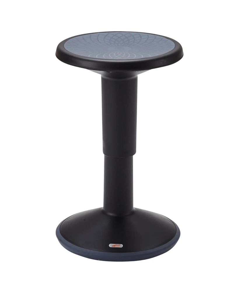 ECR4Kids SitWell Wobble Stool, Adjustable Height, Orange, 1