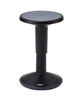 ECR4Kids SitWell Wobble Stool, Adjustable Height, Orange, 1
