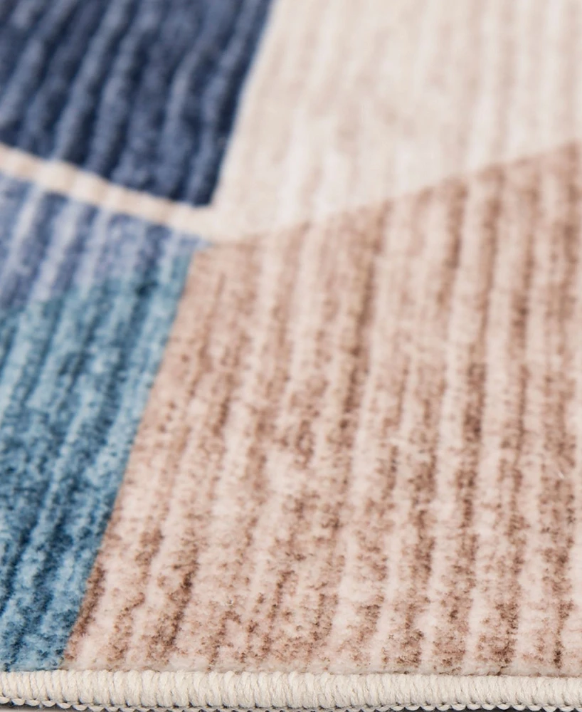 Mink Home Velvet Touch Washable Dev-001 7'6" x 9'6" Area Rug