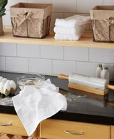 Design Imports Basic Terry Collection Windowpane Dishtowel Set, 16x26", Check, 4 Piece