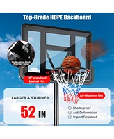 Portable Basketball Hoop Stand Adjustable Height Shatterproof