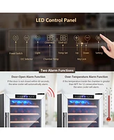 20 Inch Cooler Refrigerator for 33 Bottles with Tempered Glass Door