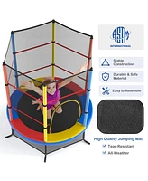55'' Kids Trampoline Bouncing Jumping Mat Recreational Trampoline