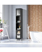 71'' Tall Tower Bathroom Storage Cabinet Organizer Display Shelves Bedroom