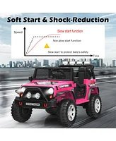 12V Kids Ride On Truck Remote Control Electric Car with Lights&Music