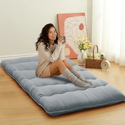 Caromio Twin Size Futon Mattress Floor Mattress Pad Portable Dorm Sleeping Pad, 39"x 80"