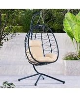 Egg Chair with Stand for Indoor and Outdoor Use