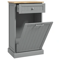 Homcom Kitchen Tilt Out Trash Bin Cabinet, Free Sding Recycling Cabinet