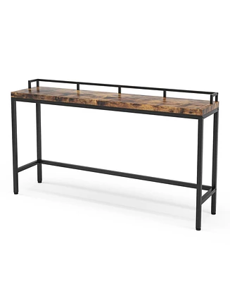Tribesigns 70.9 inch Extra Long Sofa Table Rustic Industrial Console Table Behind Couch, Narrow Entryway Hallway Table Skinny Sofa Bar Table for Livin