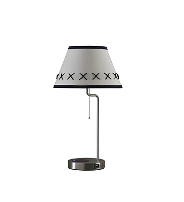 20-Inch Shelby Modern Craft Table Lamp with Usb Charging Station