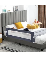 Slickblue Kids Bed Rail Guard with Adjustable Strap and Fold-Down Design for Easy Access