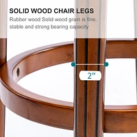 Streamdale Furniture 29.5" Brown Wooden Swivel Barstool