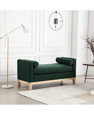 Streamdale Furniture 53.5"W Elegant Upholstered Bench, Ottoman