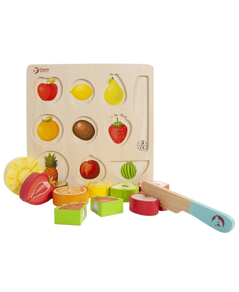 Classic World Cutting Fruits Wooden Puzzle